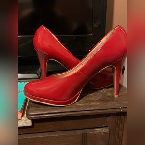RSVP red high heels. Size 11.
